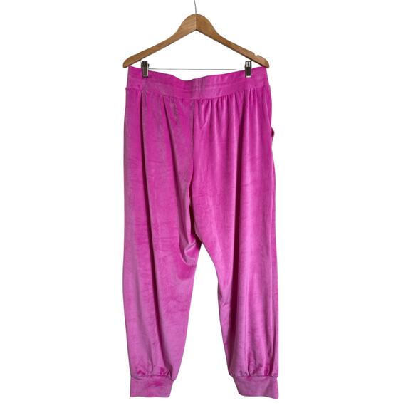 Victoria’s Secret On Point Pink Velour Jogger Sweatpants XL NWT - Picture 7 of 10